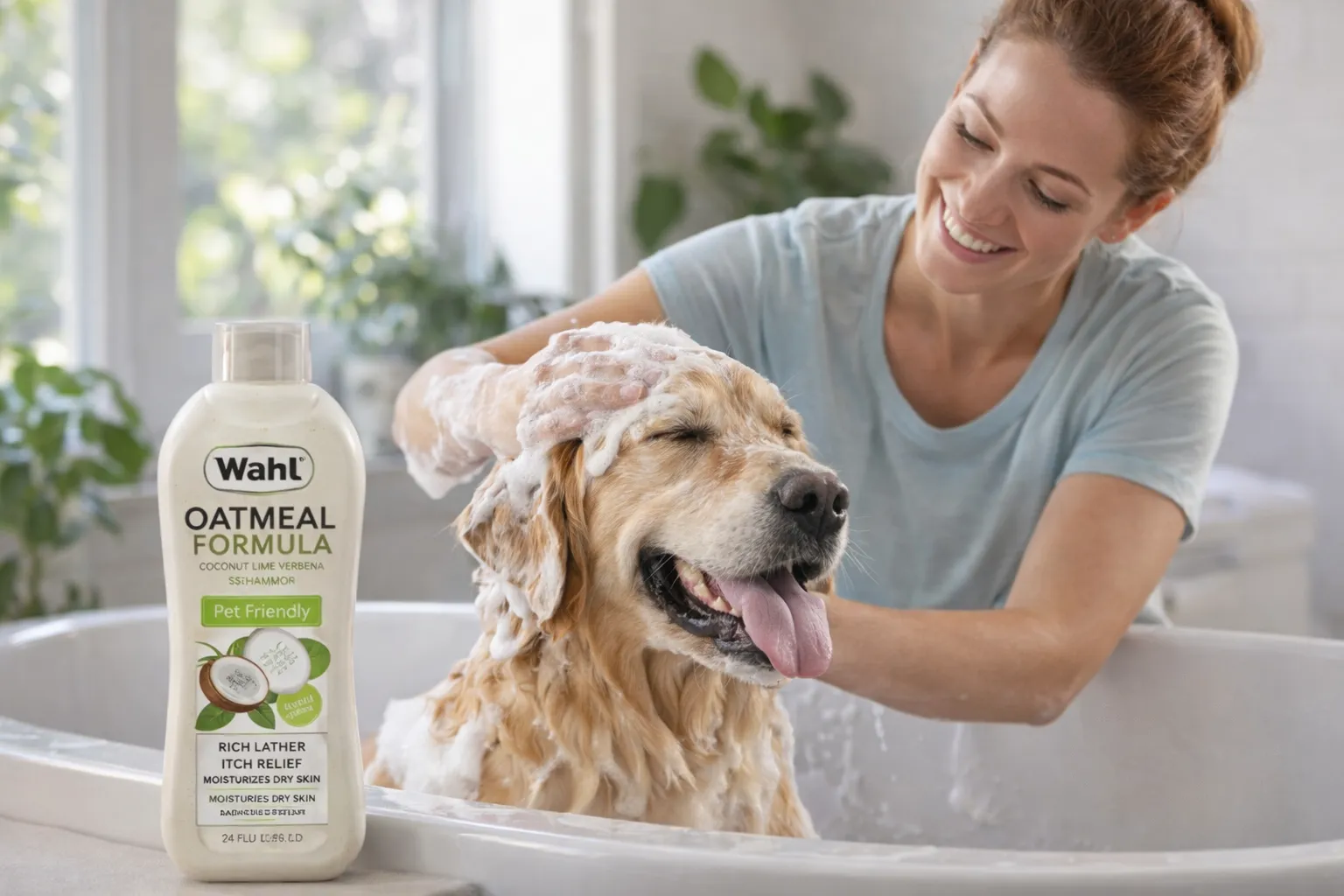 Wahl Dry Skin & Itch Relief Pet Shampoo for Dogs – Ideal USA Formula with Nice Smell details