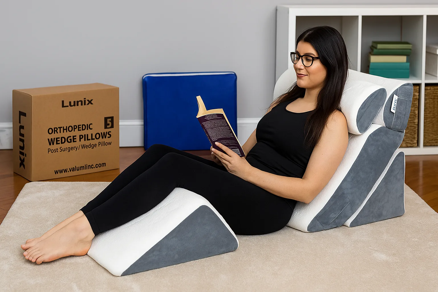 Lunix 4pcs Orthopedic Bed Wedge Pillow Set Review